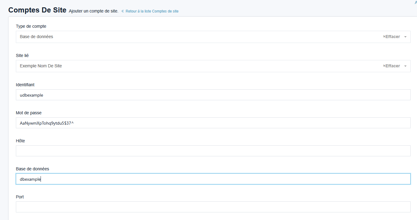 &#39;AjoutCompteBdd&#39;