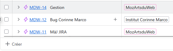 &#39;CréerProjet&#39;